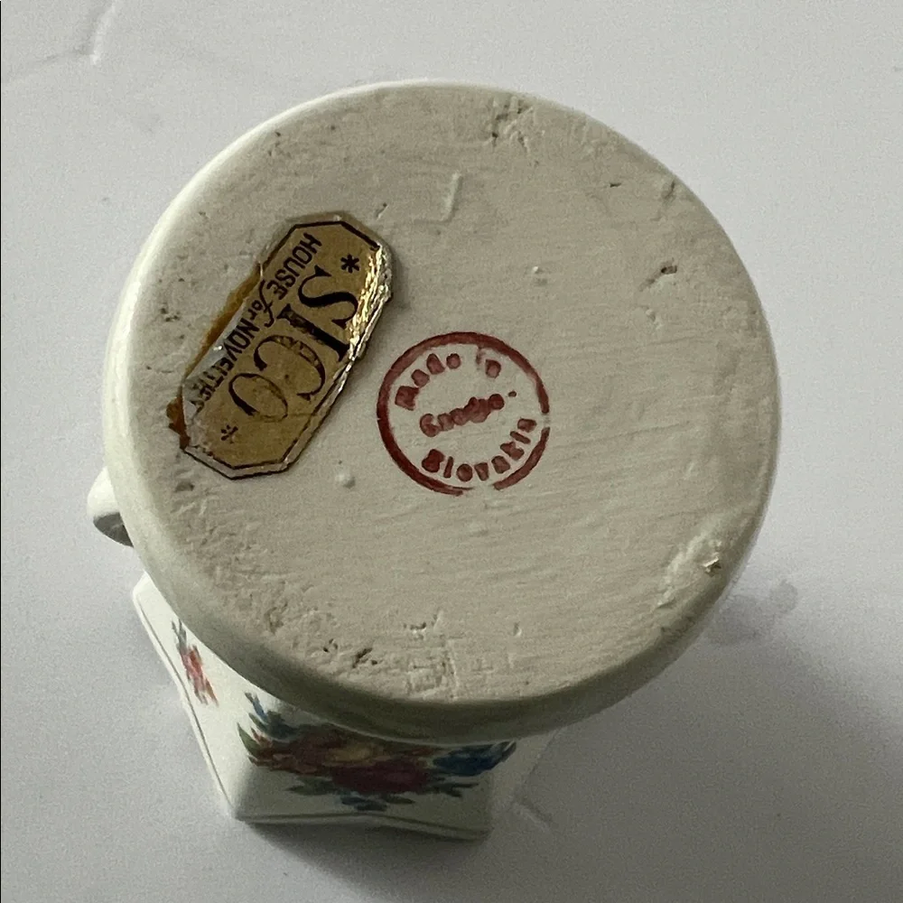 Small Floral Vase with Handles Made in Slovakia‎